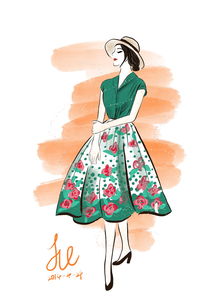 時光針線 復古服裝設計手稿中的靈感與傳承